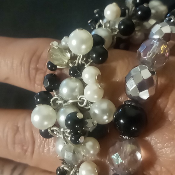 Expandable bracelets crystal/pearl/beaded beautiful - Picture 6 of 7